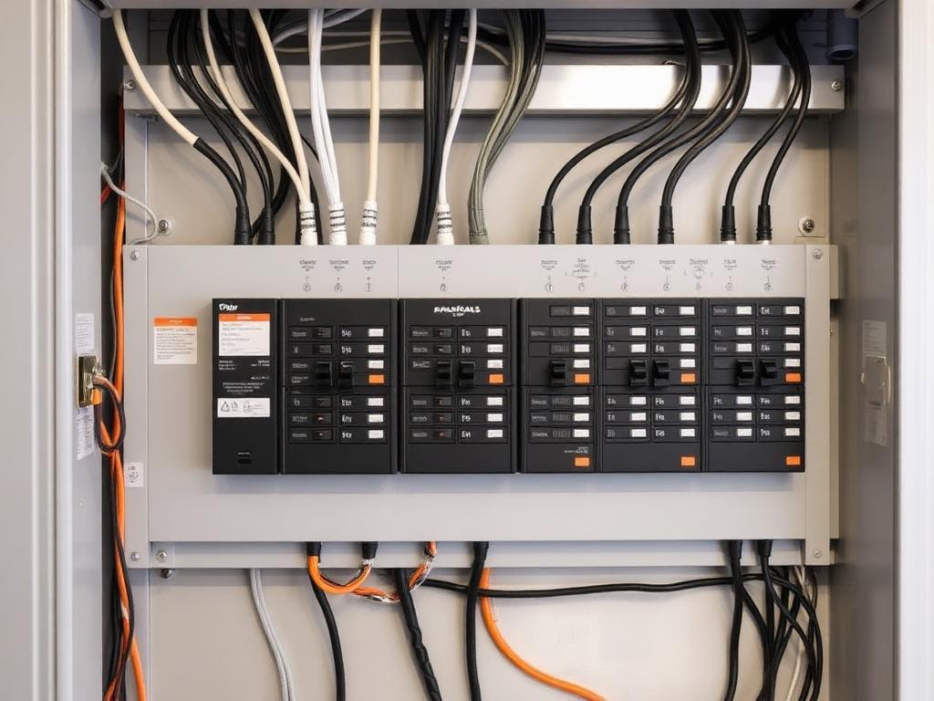 Professionally installed residential electrical breaker panel in Mesa, AZ